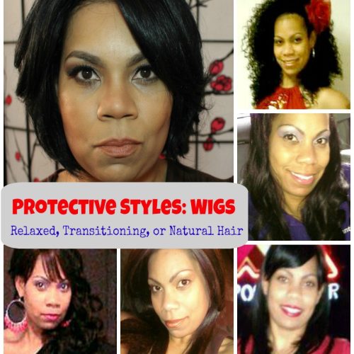 Protective Styles with Wigs: Collage of Wigs Worn
