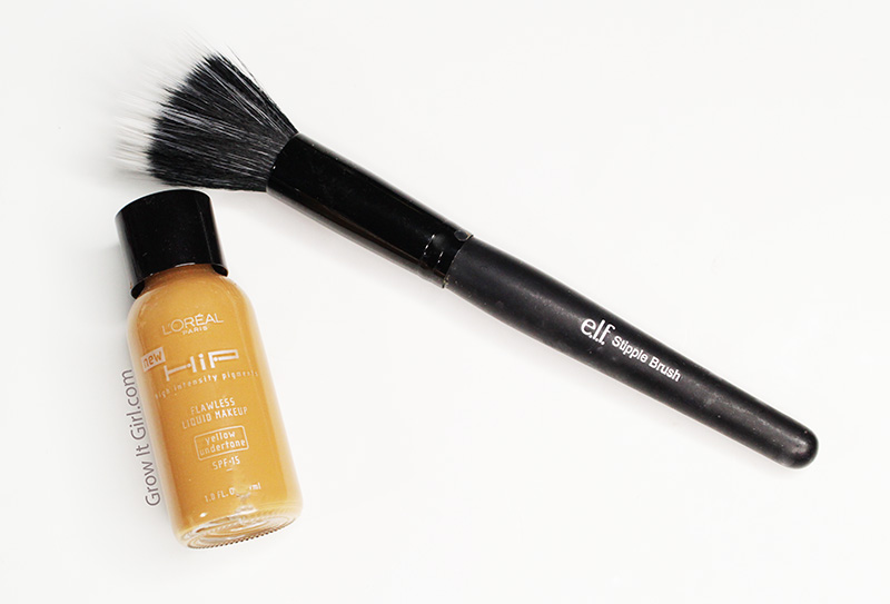 Beauty on A Budget L'oreal Hip Foundation and ELF Stipple Brush