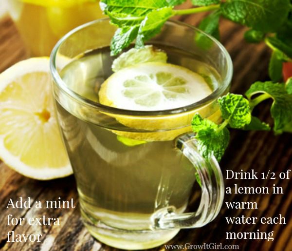 Benefits of Drinking Lemon Water. Use 1/2 in warm water.