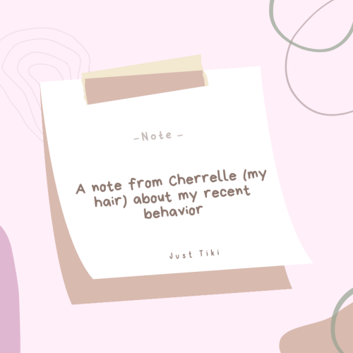 A note from my hair, cherrelle