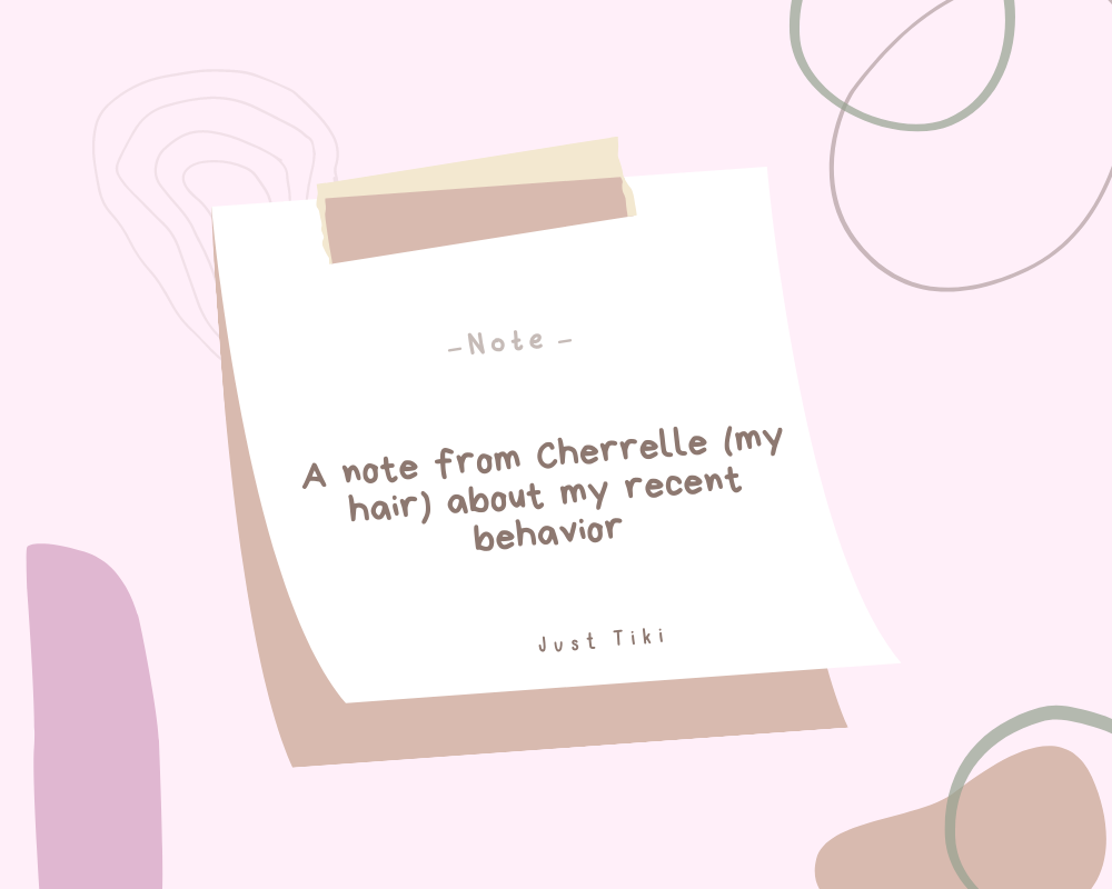 A note from my hair, cherrelle