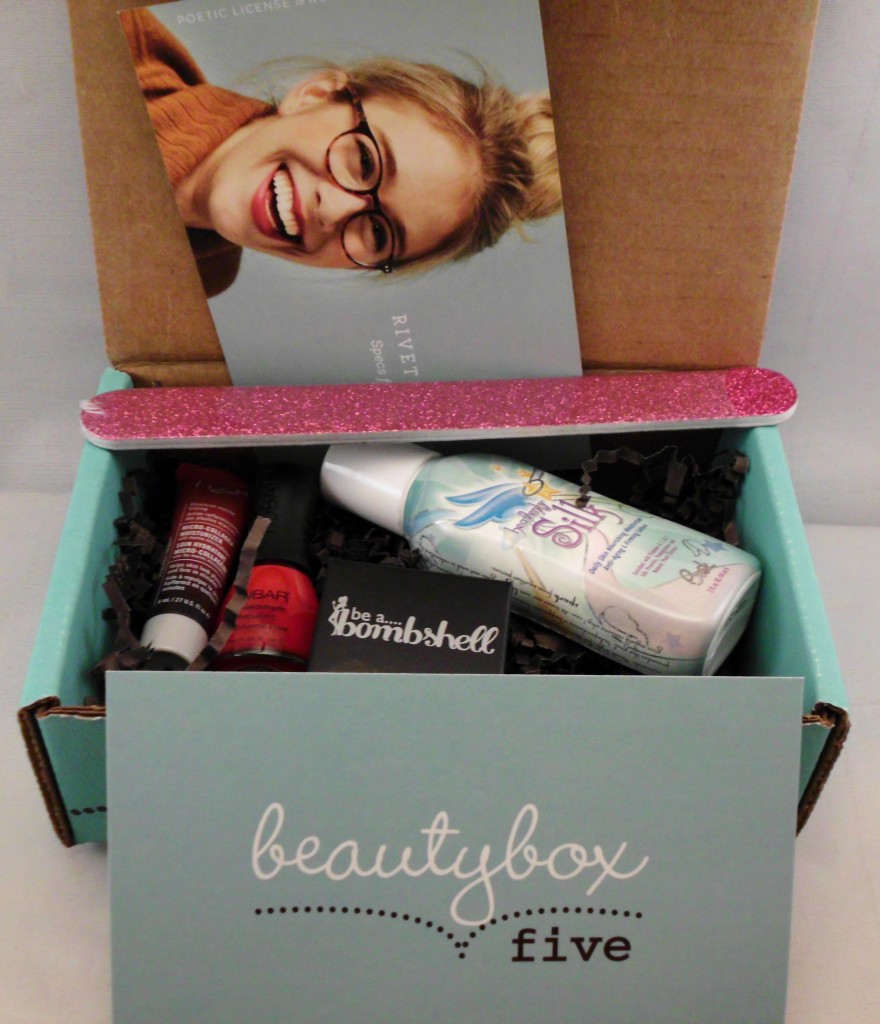 Full Contents of the beauty box 5 for august 2013