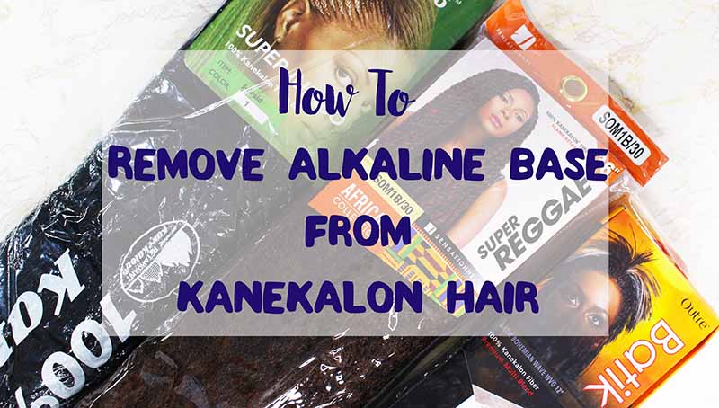 A video showing how to remove alkaline base from kanekalon hair that cause allergic reactions on the scalp when using synthetic hair. www.growitgirl.com