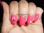 Pink Flower Manicure For Cancer Awareness | Julep Raegan Nail Polish