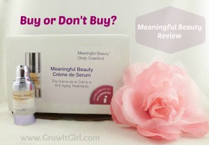 It's a Meaningful Beauty review. I tested the Creme de Serum and wanted to share my opinion. 