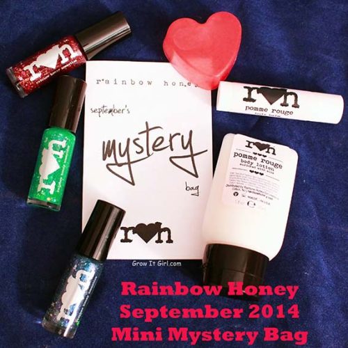 Rainbow Honey Mini Bag September 2014 Polishes and Bath and Body Products