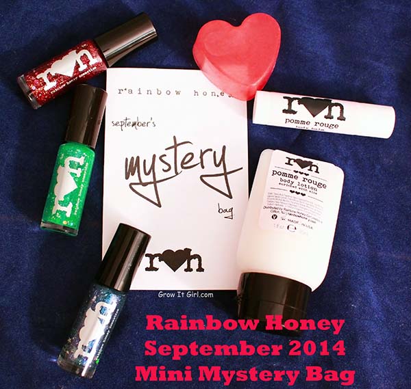 Rainbow Honey Mini Bag September 2014 Polishes and Bath and Body Products