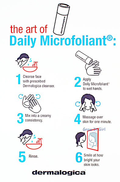 Dermalogica Daily Microfoliant Directions