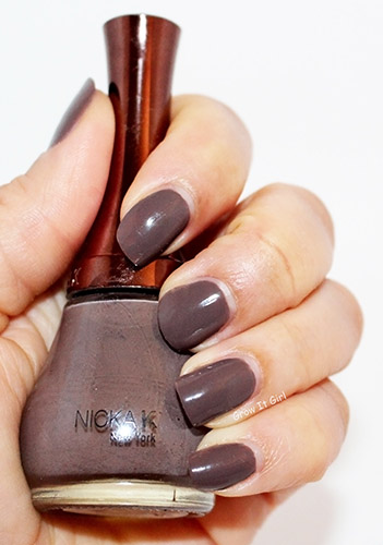 Manicure with Nicka K NY112 #NOTW Taupe Nail Polish