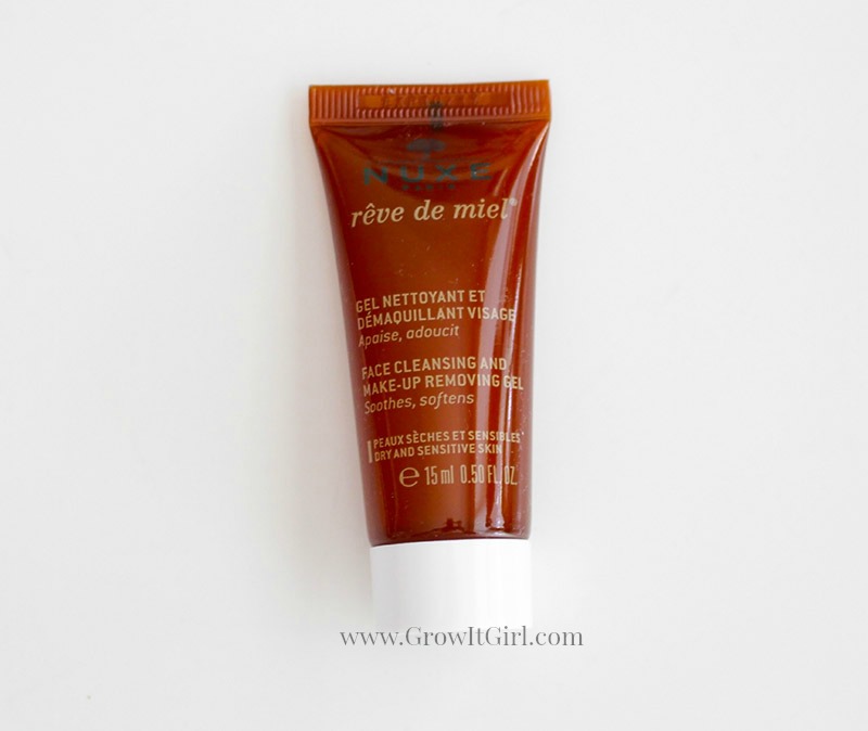 An Ipsy subscription exclusive NUXEReve de Miel Facial Cleansing and MakeUp Removing Gel