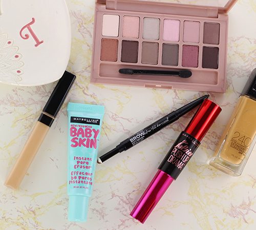 All of the Maybelline products used to create this fall date night makeup look. www.growitgirl.com