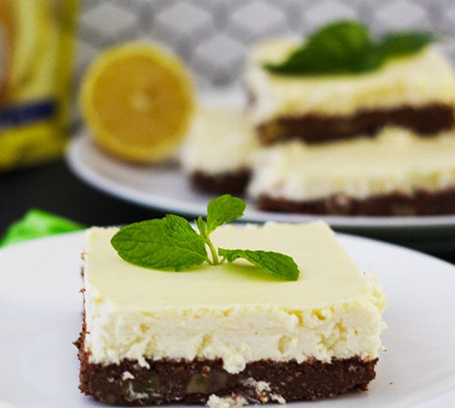Lemon Brownie Cheesecake