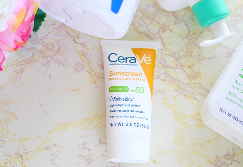 dry girl's guide to skincare CeraVe Sunscreen Face Lotion with SPF 50