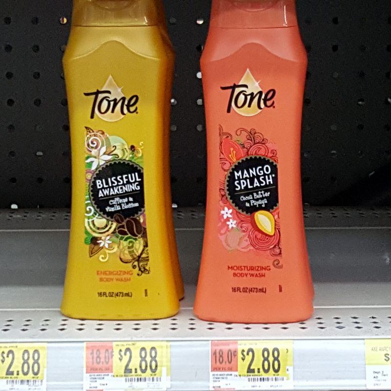 Tone body wash at Walmart
