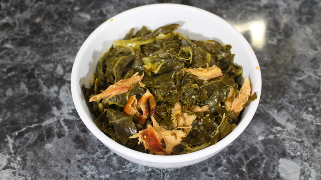 Collard Greens with Smoked Turkey Wings Recipe Just Tiki